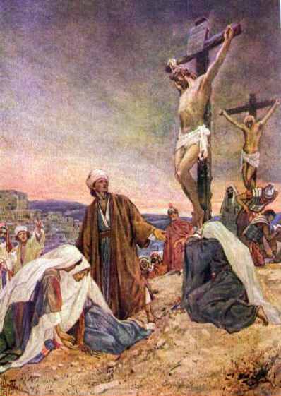 Jesús muere en la Cruz